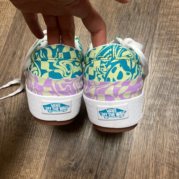 Vans Era Stacked Women's White Gum Sole Platform Sneakers - Picture 3 of 5